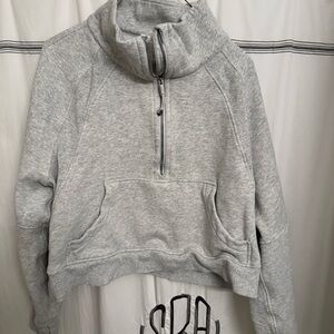 Lululemon Athletica  scuba oversized funnel half zip Gray Oversized sweatshirt